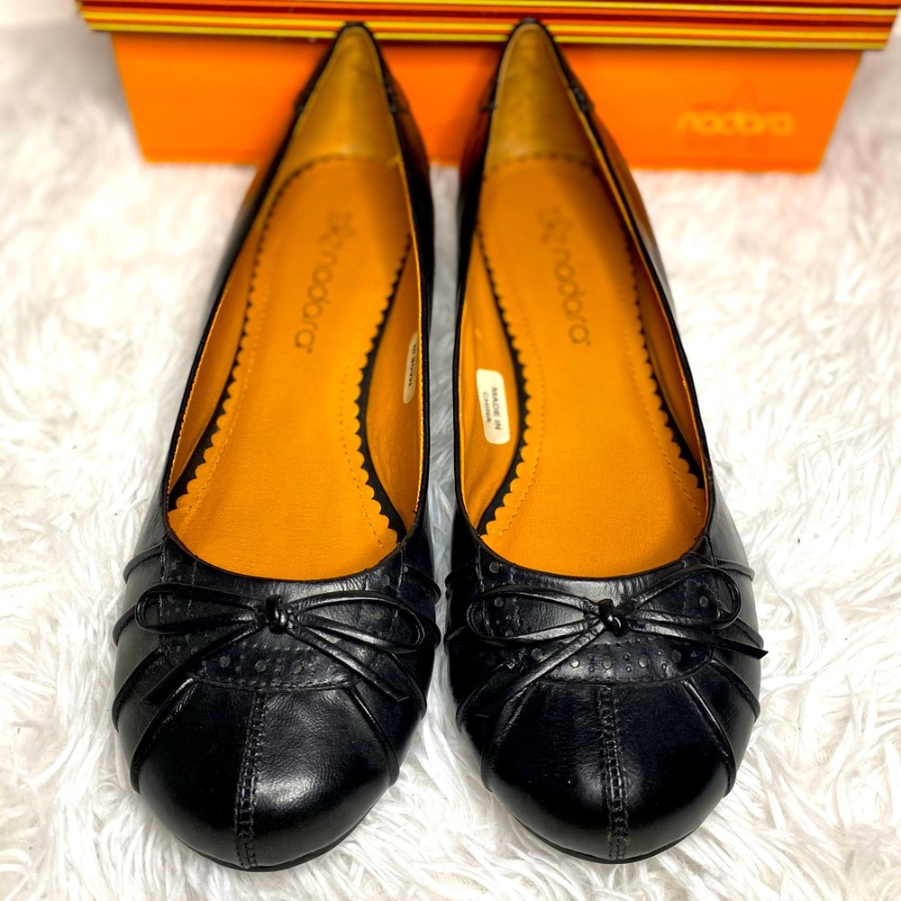 Nadara Black Flats Women's size 9 NIB